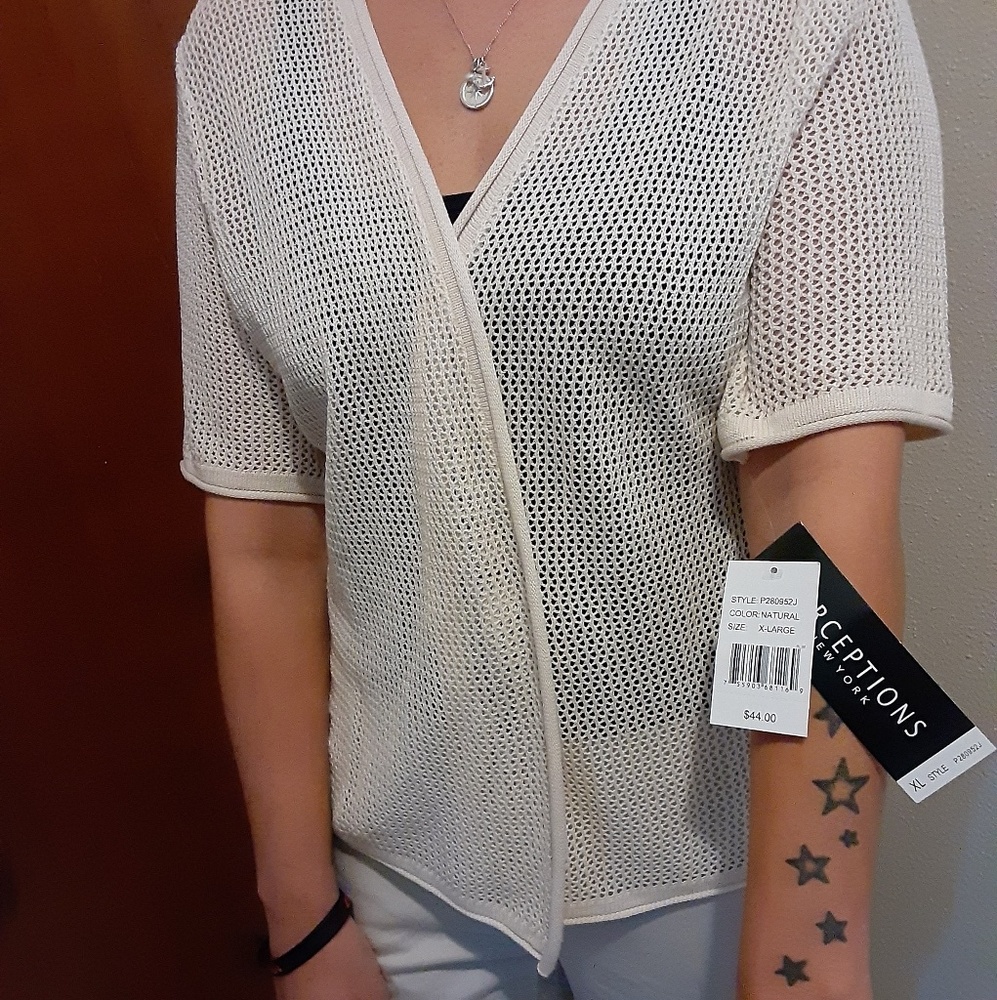Perceptions New York cream cardigan